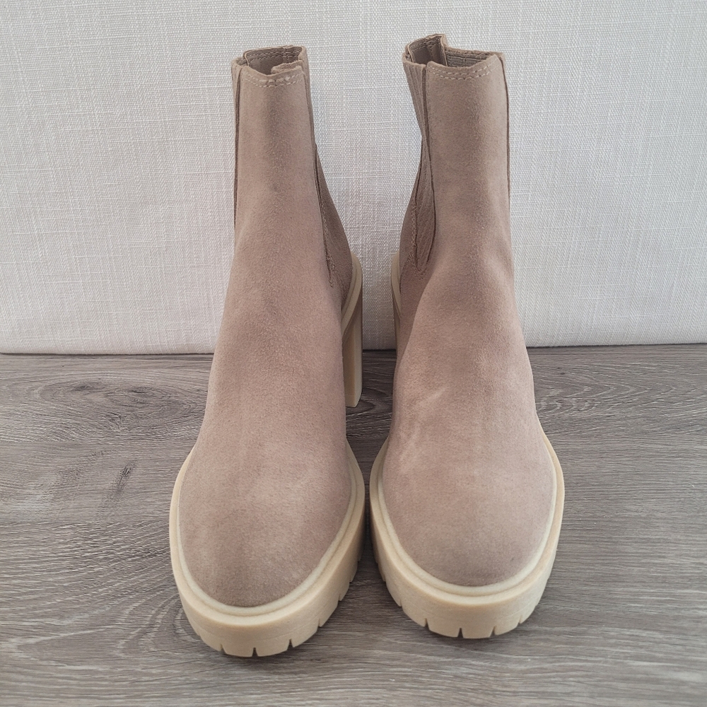 Dolce Vita Tan Suede Ankle Boots 7.5 - Picture 2 of 10